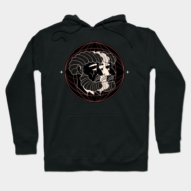 Triple Head Idea Hoodie by Mako Design 